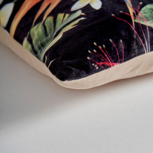 Anieli velvet cushion in multicolor, 45 x 45 x 15 cm