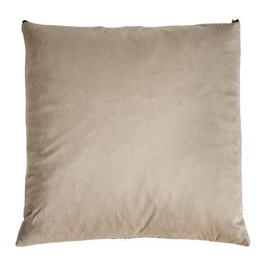 Cuscino in velluto Arsen nero, 45 x 45 x 10 cm