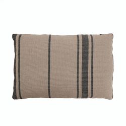 Beige/Black Cushion, 60x2x40cm