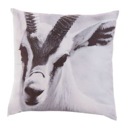 Goat Cushion White / Black, 45x10x45cm