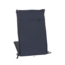 Cushion with backrest for fabric chair in navy blue, 42 x 115 x 5 cm | Sea Side