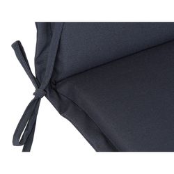 Cushion with backrest for fabric chair in navy blue, 42 x 115 x 5 cm | Sea Side