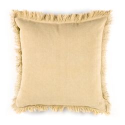 Beige cotton cushion, 45 x 45 x 10 cm | Blossom