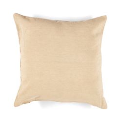 Beige katoenen kussen, 45 x 45 x 10 cm | Dahlia