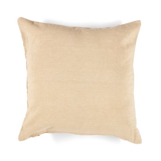 Beige katoenen kussen, 45 x 45 x 10 cm | Dahlia