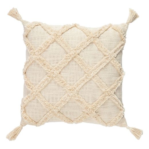 Pack of ivory white cotton cushions | Guajira, 2 pieces