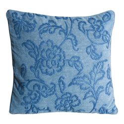 Cotton Cushion Blesi Blue, 45x10x45cm