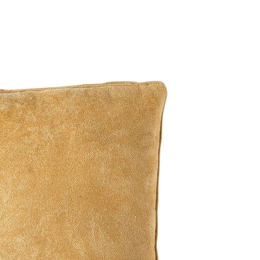 Coussin en coton moutarde, 45 x 45 x 10 cm | Plaine