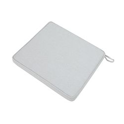 Outdoor seat cushion in olefin fabric in light grey, 45 x 36 x 5 cm | Mooma Comfort