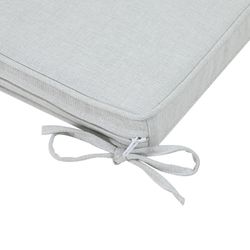 Outdoor seat cushion in olefin fabric in light grey, 45 x 36 x 5 cm | Mooma Comfort
