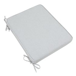 Outdoor seat cushion in olefin fabric in light grey, 45 x 36 x 5 cm | Mooma Comfort