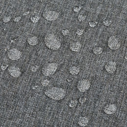 Coussin de siège d'extérieur en tissu oléfine gris foncé, 36 x 36 x 5 cm | Mooma Confort