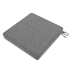 Coussin de siège d'extérieur en tissu oléfine gris foncé, 36 x 36 x 5 cm | Mooma Confort