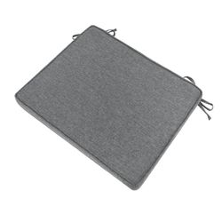 Outdoor seat cushion in olefin fabric in dark grey, 45 x 36 x 5 cm | Mooma Comfort