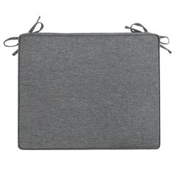 Outdoor seat cushion in olefin fabric in dark grey, 45 x 36 x 5 cm | Mooma Comfort