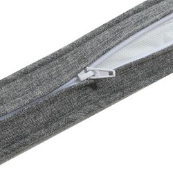 Outdoor seat cushion in olefin fabric in dark grey, 45 x 36 x 5 cm | Mooma Comfort