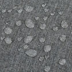 Outdoor seat cushion in olefin fabric in dark grey, 45 x 36 x 5 cm | Mooma Comfort