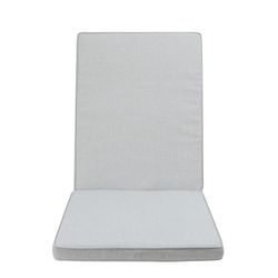 Coussin d'assise et de dossier d'extérieur en tissu oléfinique gris clair, 50 x 50 - 65 x 5 cm | Mooma Confort