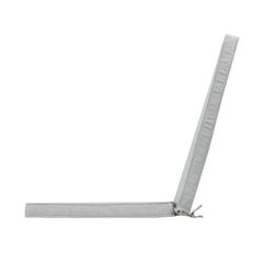 Coussin d'assise et de dossier d'extérieur en tissu oléfinique gris clair, 50 x 50 - 65 x 5 cm | Mooma Confort