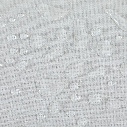 Coussin d'assise et de dossier d'extérieur en tissu oléfinique gris clair, 50 x 50 - 65 x 5 cm | Mooma Confort