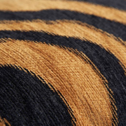 Brown/black chenille cushion, 42 x 10 x 26 cm | Tiger