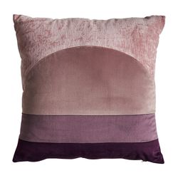 Coussin chenille multicolore, 44 x 10 x 44 cm | Soleil