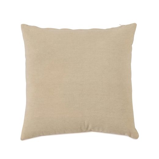 Coussin en lin et coton beige, 45 x 45 x 10 cm | Marguerite