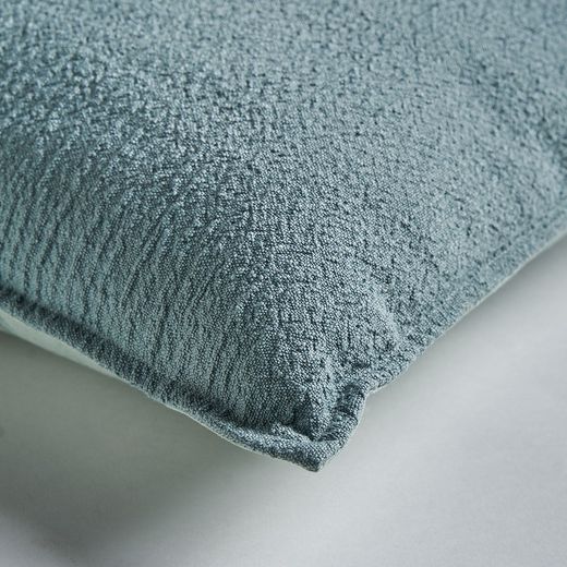 Blue polyester cushion, 41 x 9 x 41 cm | Nela