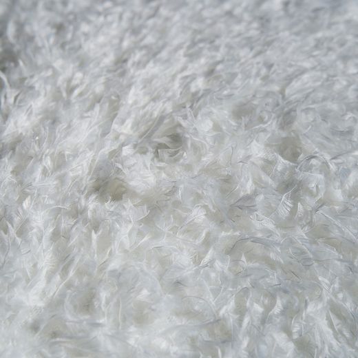 White polyester cushion, 44 x 44 x 10 cm | asira
