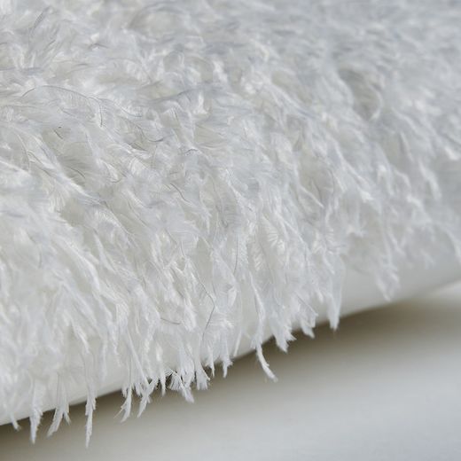 White polyester cushion, 44 x 44 x 10 cm | asira