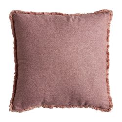 Pink polyester cushion, 42 x 9 x 41 cm | Nela