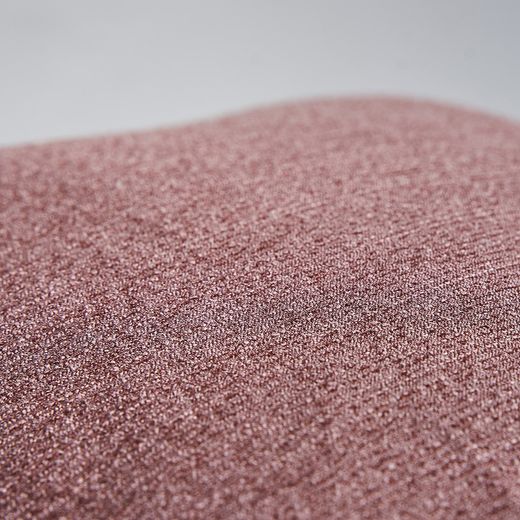 Pink polyester cushion, 42 x 9 x 41 cm | Nela