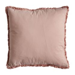 Pink polyester cushion, 42 x 9 x 41 cm | Nela