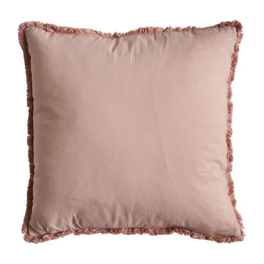 Pink polyester cushion, 42 x 9 x 41 cm | Nela
