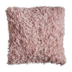 Pink polyester cushion, 42 x 9 x 42 cm | asira