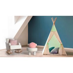 Pink polyester cushion, 42 x 9 x 42 cm | asira