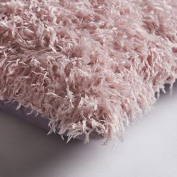 Pink polyester cushion, 42 x 9 x 42 cm | asira