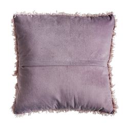Pink polyester cushion, 42 x 9 x 42 cm | asira