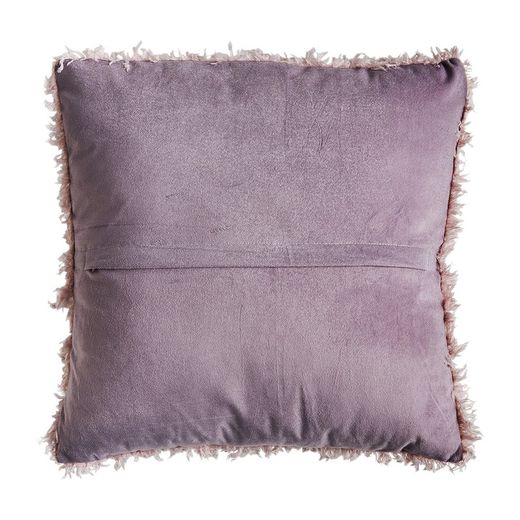 Pink polyester cushion, 42 x 9 x 42 cm | asira