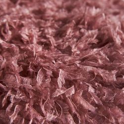 Dark pink polyester cushion, Ø 33 x 9 cm | asira