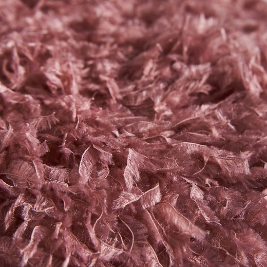 Dark pink polyester cushion, Ø 33 x 9 cm | asira