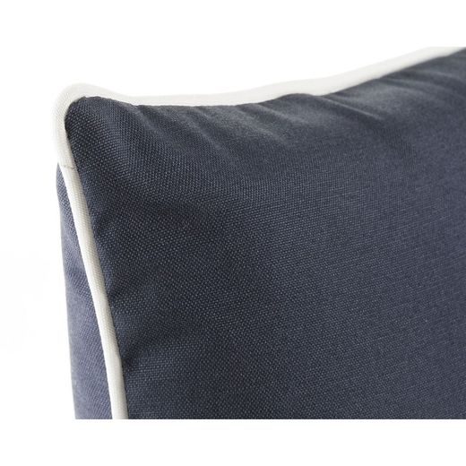Navy blue fabric cushion, 40 x 40 x 10 cm | Sea Side
