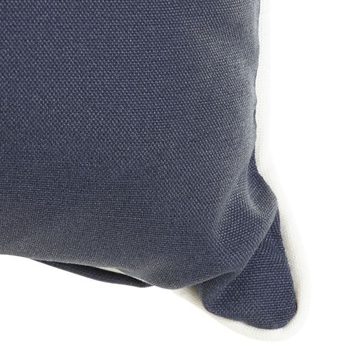 Navy blue fabric cushion, 40 x 40 x 10 cm | Sea Side