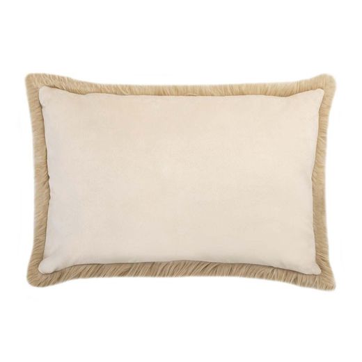 Coussin en tissu beige, 40 x 60 cm | mongol
