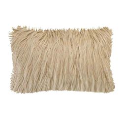 Coussin en tissu beige, 40 x 60 cm | Nature