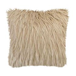 Coussin en tissu beige, 50 x 50 cm | Nature