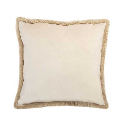 Coussin en tissu beige, 50 x 50 cm | Nature