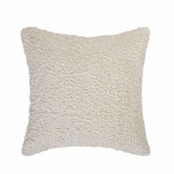 Coussin en tissu blanc, 50 x 50 cm | Bouclé