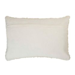 Coussin en tissu ivoire, 40 x 60 cm | Bouclé