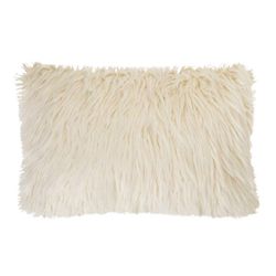 Coussin en tissu ivoire, 40 x 60 cm | Ivoire